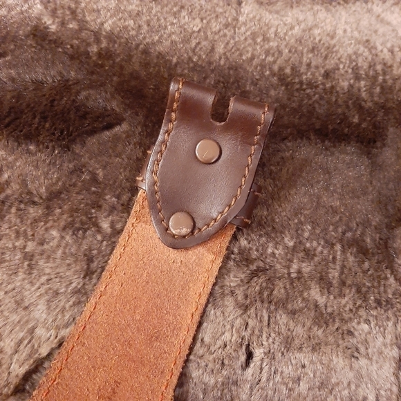 Chambers Belt Co. Top Grain Steer Hide Leather Belt 38 Tooled Floral Belt Boho main image 5